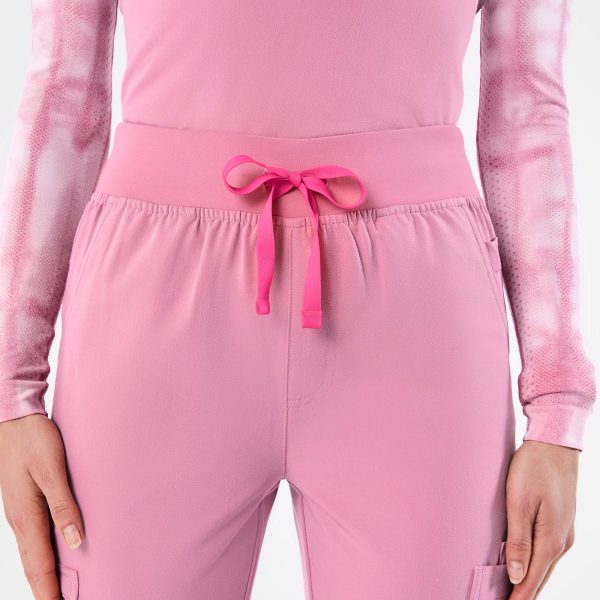 women s Chalk Pink High Waisted Yola - Petite Skinny Scrub Pant™ Online - Image 5