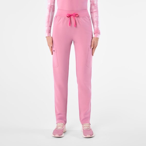 women s Chalk Pink High Waisted Yola - Petite Skinny Scrub Pant™ Online