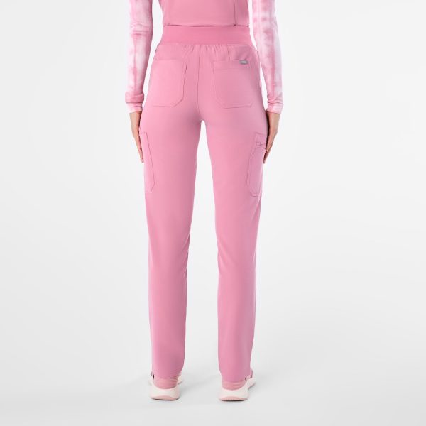 women s Chalk Pink High Waisted Yola - Petite Skinny Scrub Pant™ Online - Image 4