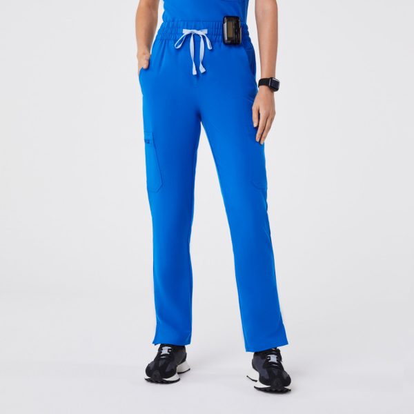 women s Royal Blue High Waisted Dowa - Petite Scrub Pant For Sale